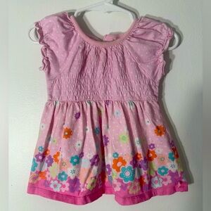 Place baby girl dress, pink 6-9 Mos